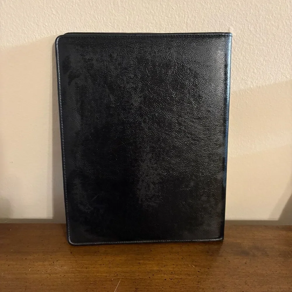 At A Glance Junior Portfolio Folder Business A5 Organizer Black 12X10